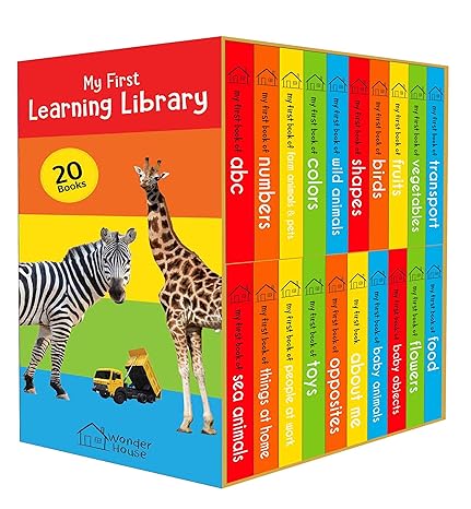 My First Learning Library:  Boxset of 20 Board Books for Kids