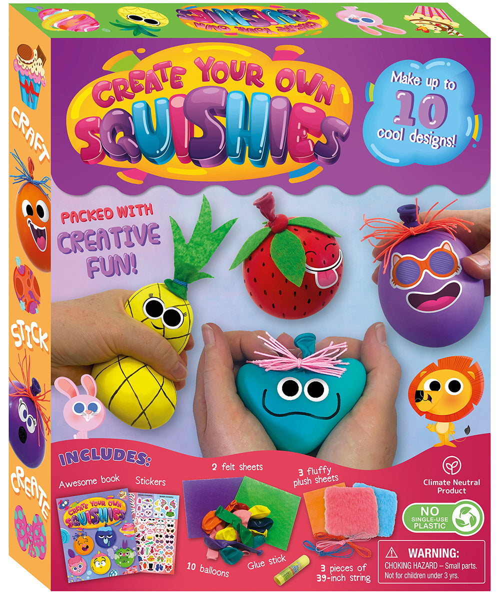 Igloo Books UK - Create Your Own Squishies, Make upto 10 cool designs! Packed with Creative Fun! Age 5+