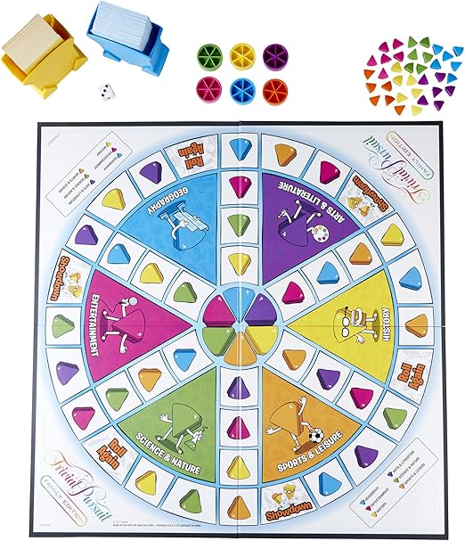 Hasbro Gaming Trivial Pursuit Family Edition Game, 2+ Players, Age 8+