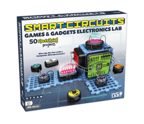 Smart Lab - SMART CIRCUITS, Games & Gadgets electronics lab, 50 Projects, Wire up the Fun, Age 8+