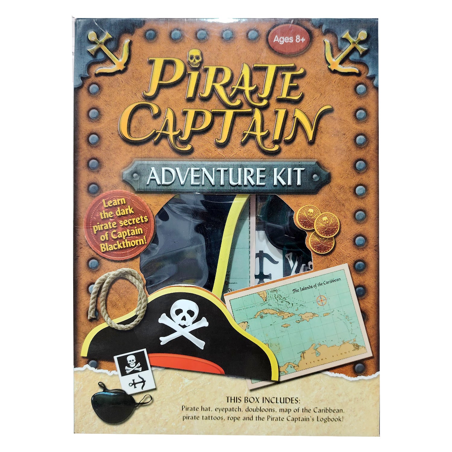 Pirate Captain Adventure Kit, Learn the dark pirate secrets of Captain Blackthron!, Age 8+