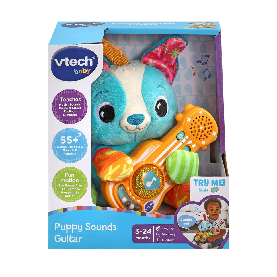 VTech - Puppy Sounds Guitar,  light up & music, 1-3 years, babies