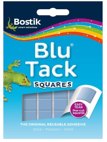 Glitter Glue 6 Pens + Blu Tack Square Blue Pack of 2 Back to School Bundle Offer