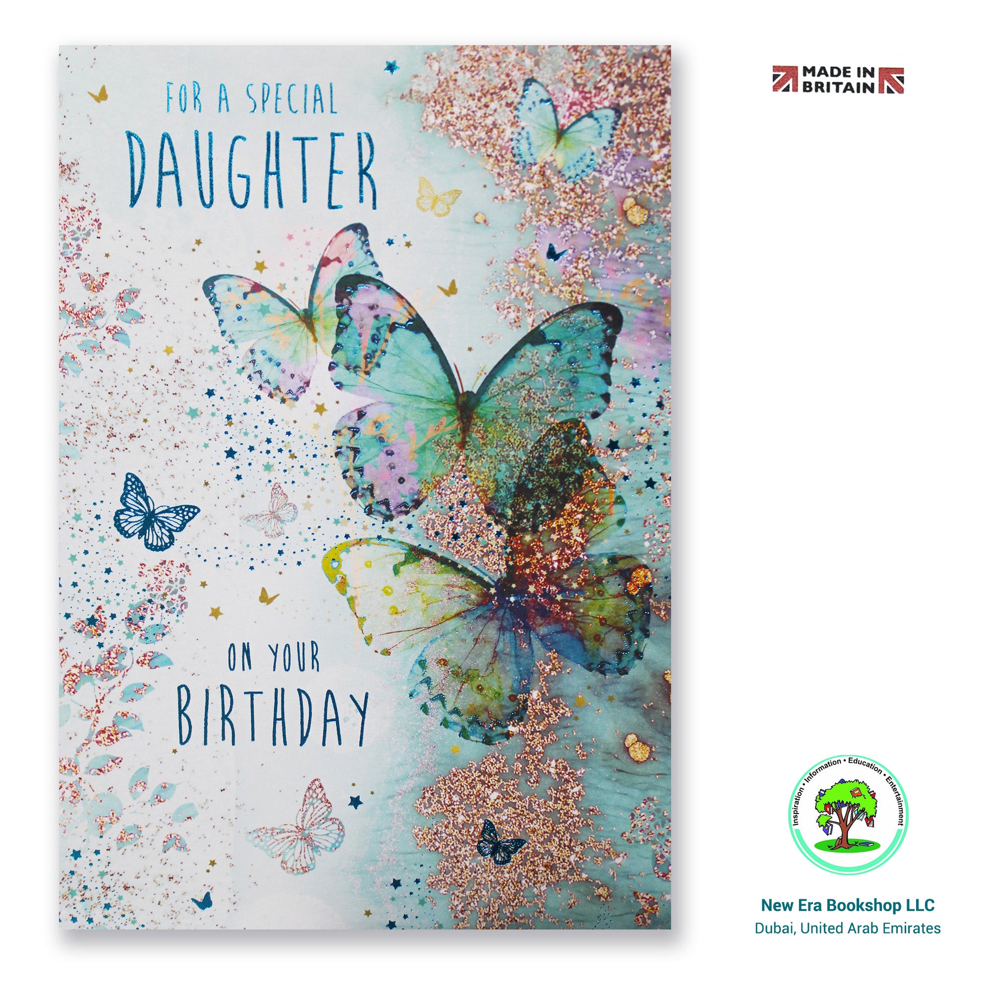 For a Special Daughter, Birthday Wishes - Nigel Quiney Greeting Card, Made in Britain