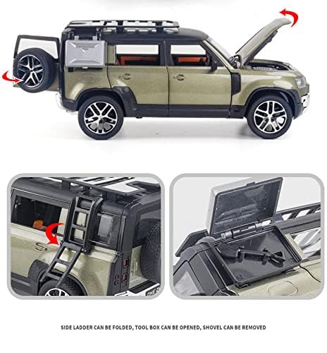 Diecast Model Car - Land Rover Defender 110 Pullback Vehicle Toy Collection