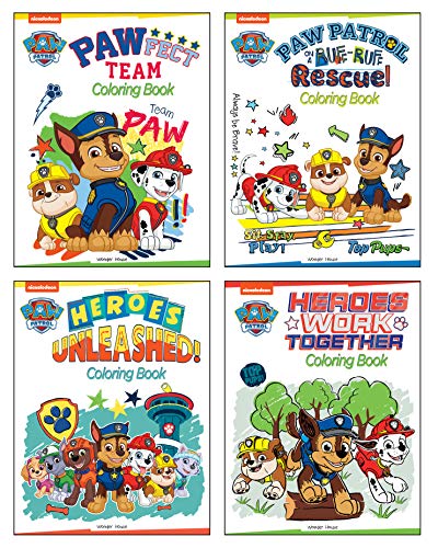 Paw Patrol - Cool Pups Coloring Books Super Pack : Set Of Four Coloring Books For Kids