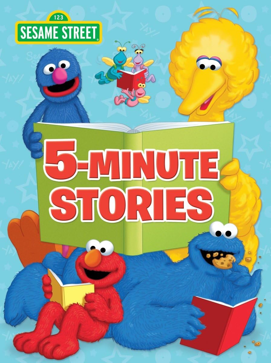 Sesame Street 5-Minute Stories, Gift Books for Children, Big Book Hardcover, Age 3+