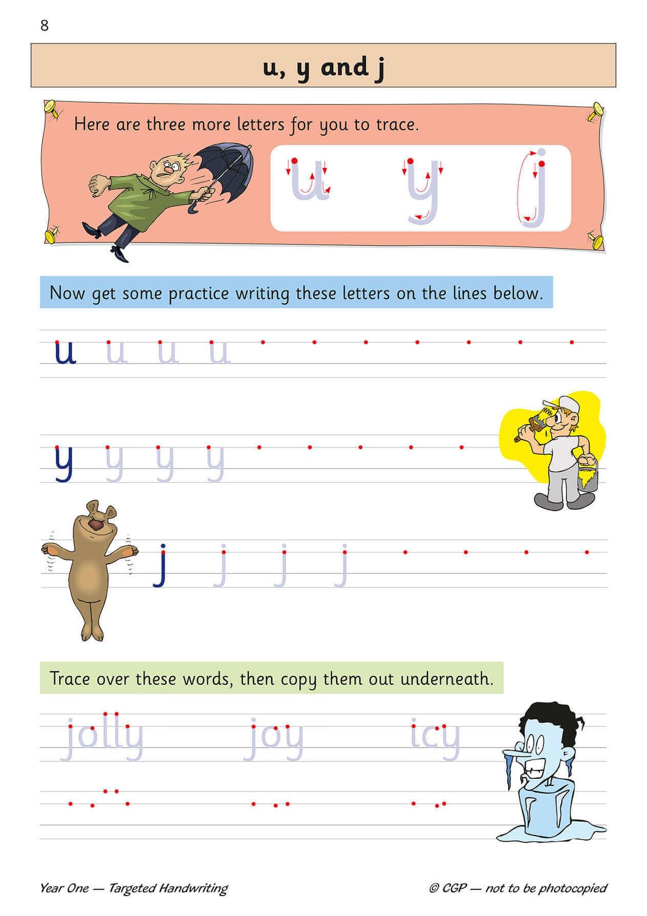 Ks1 English Targeted Practice Book: Handwriting - Year 1