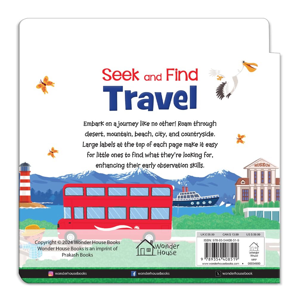 Travel Board book for Kids