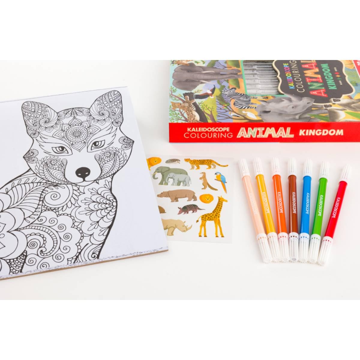 Hinkler Kaleidoscope - Colouring Kit Animal Kingdom