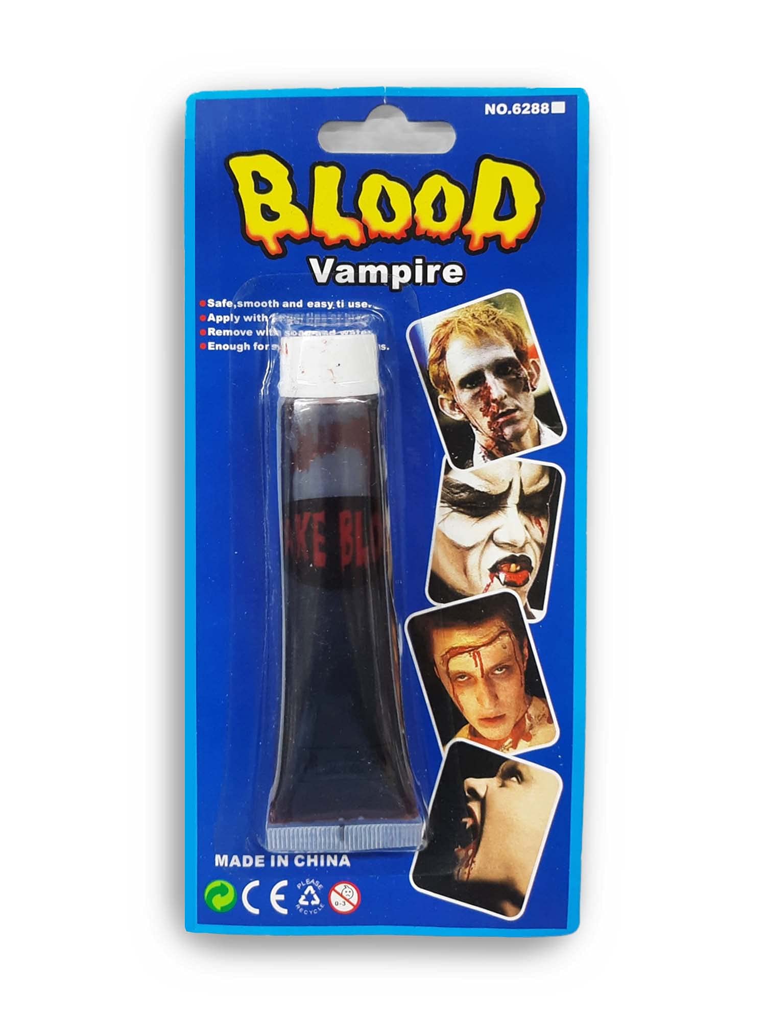 Party Time Halloween Vampire Zombie Tube of Fake Blood, washable, 28.3ml