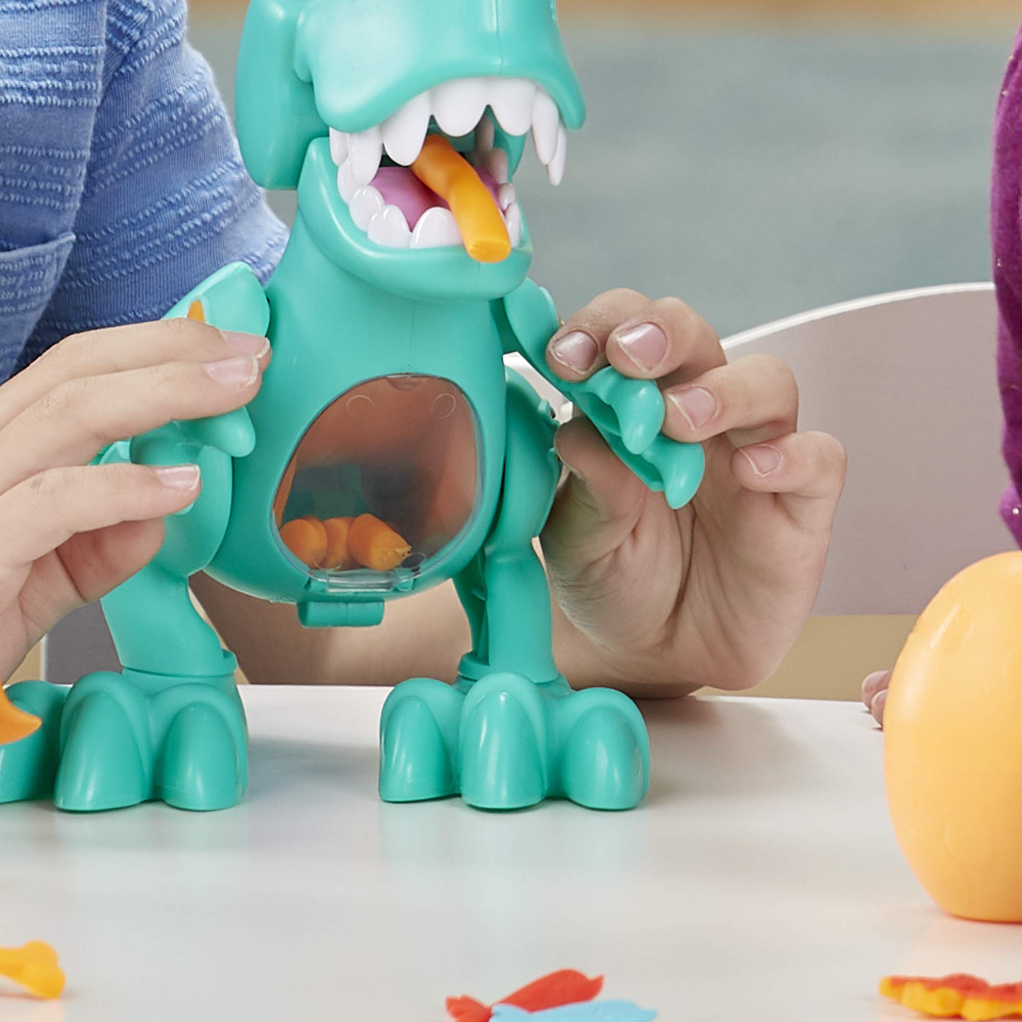 Play-Doh Dino Crew Crunchin' T-Rex Toy For Kids 3 Years And Up With Dinosaur Sounds And 3 Play-Doh Eggs