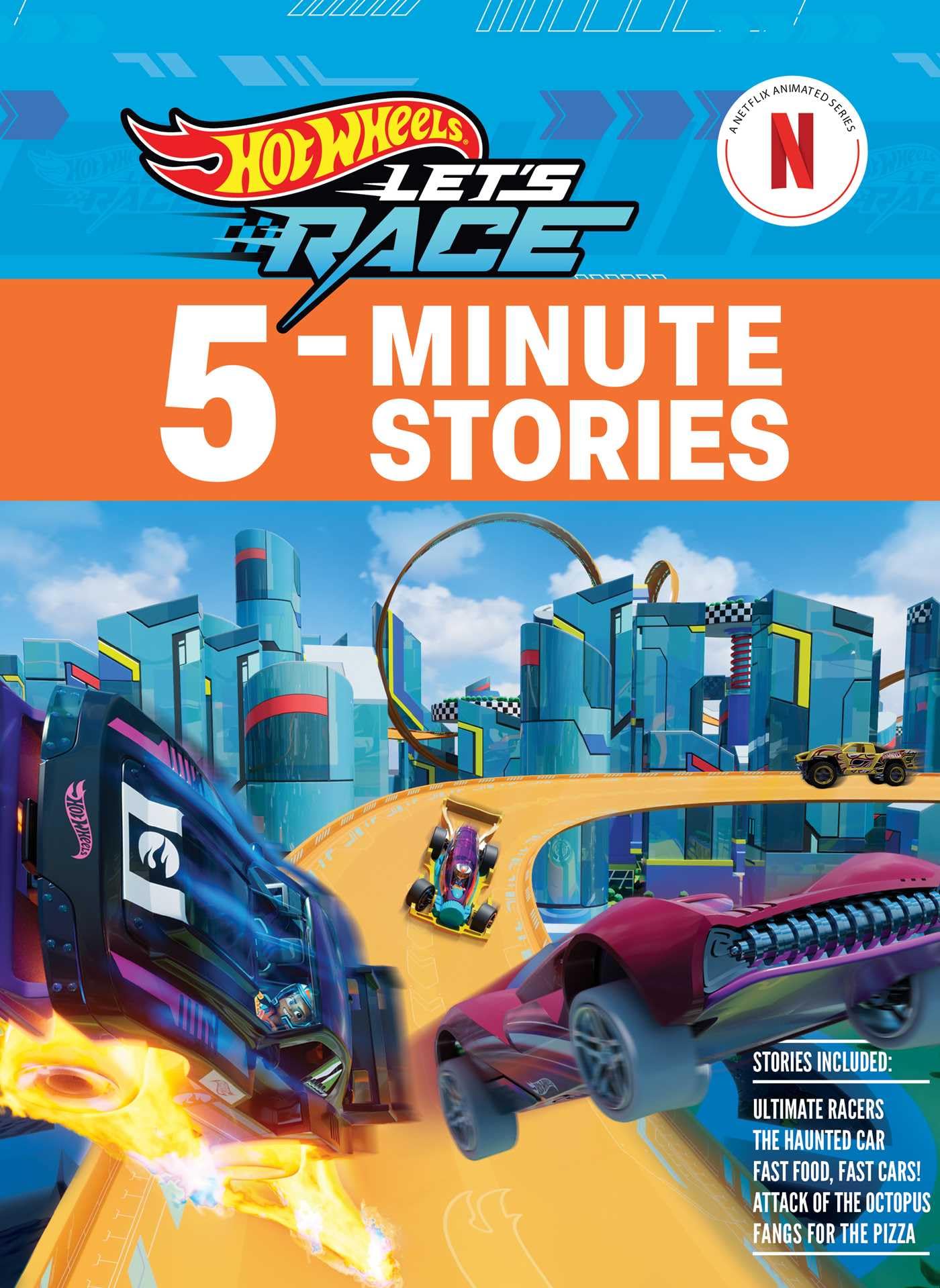 Hot Wheels Let's Race: 5-Minute Stories, Gift Books for Children, Big Book Hardcover, Age 3+