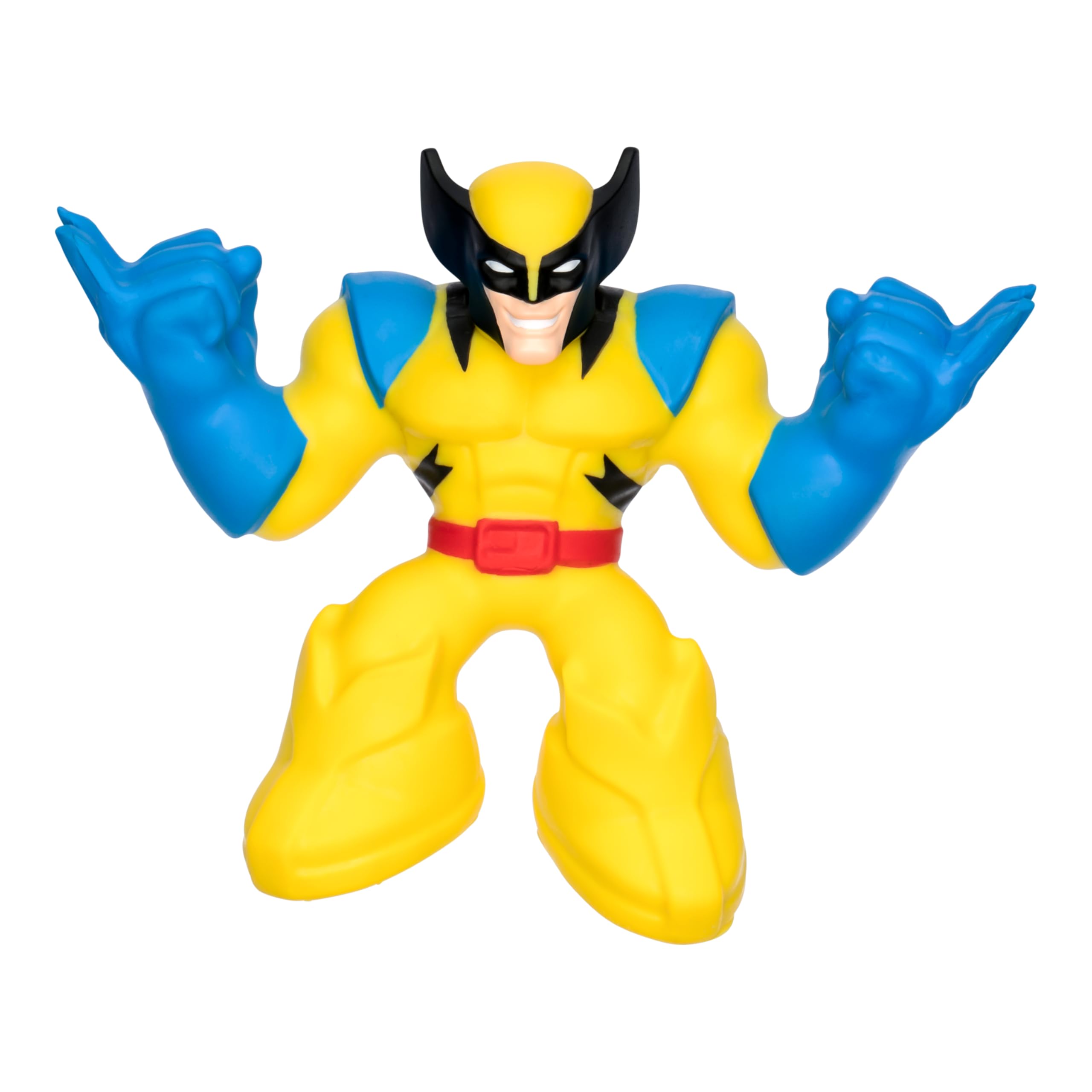 Heroes of Goo Jit Zu Marvel Studios X-Men '97 Wolverine Stretchy Action Figure, with Metallic Rheoscopic X-Gene Filling,Stretch Wolverine Up to 3 Times His Size