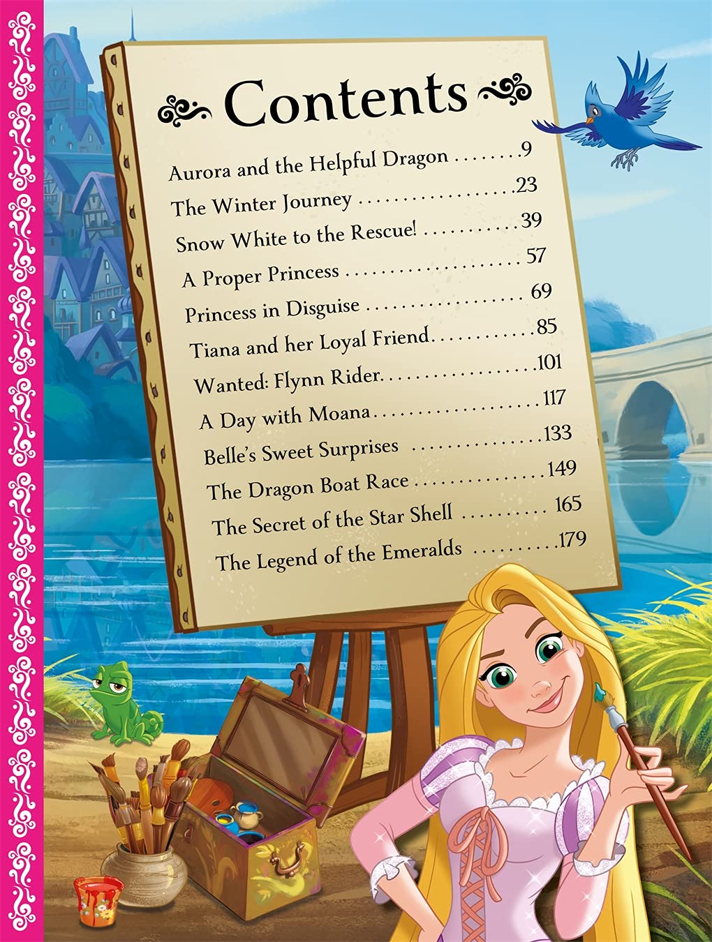 Disney Princess: A Treasury of Magical Stories, 12 Stories, Gift Books for Children, Big Book Hardcover, Age 3+