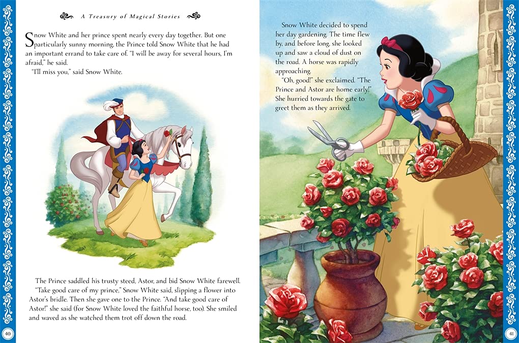 Disney Princess: A Treasury of Magical Stories, 12 Stories, Gift Books for Children, Big Book Hardcover, Age 3+