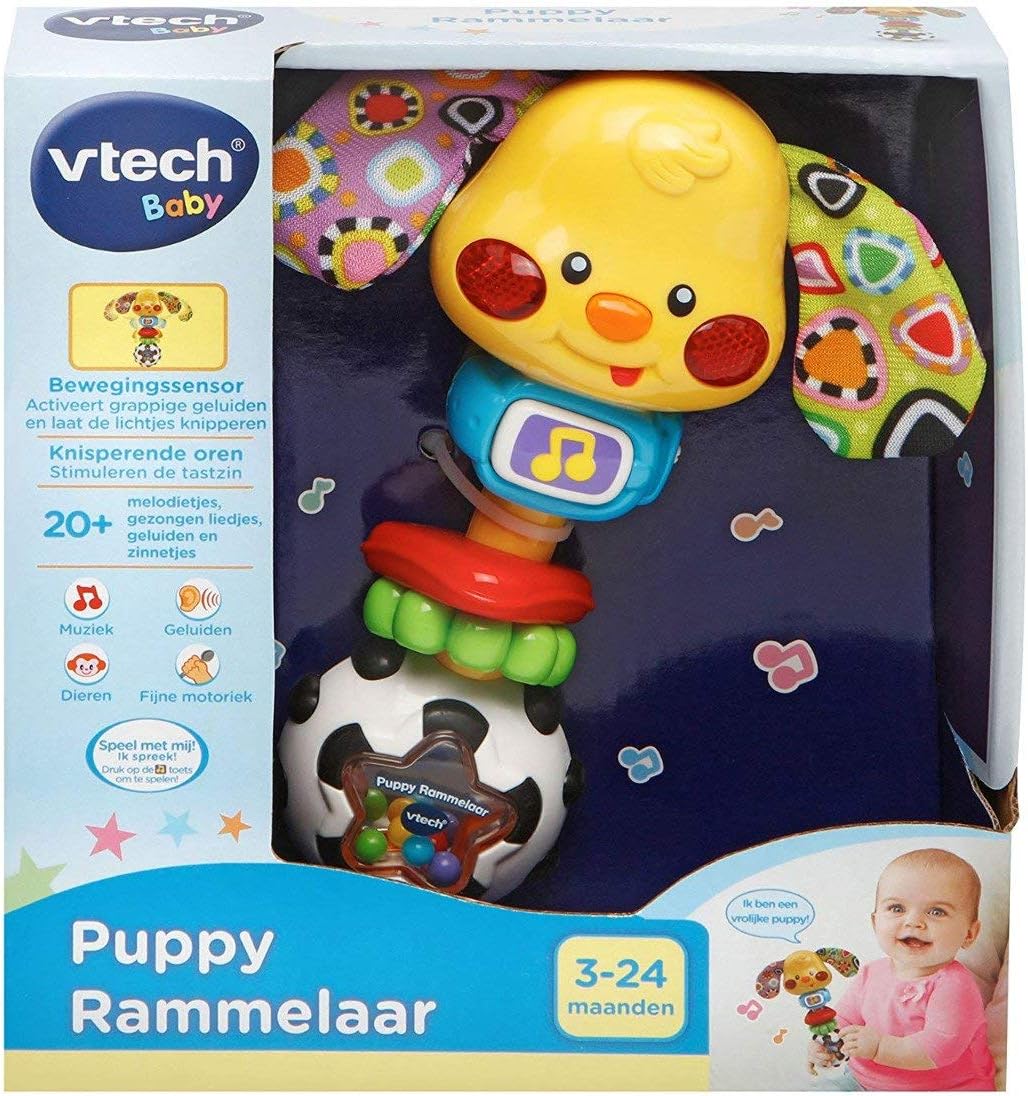 Vtech - Playtime Puppy Rattle, Multi-Colour