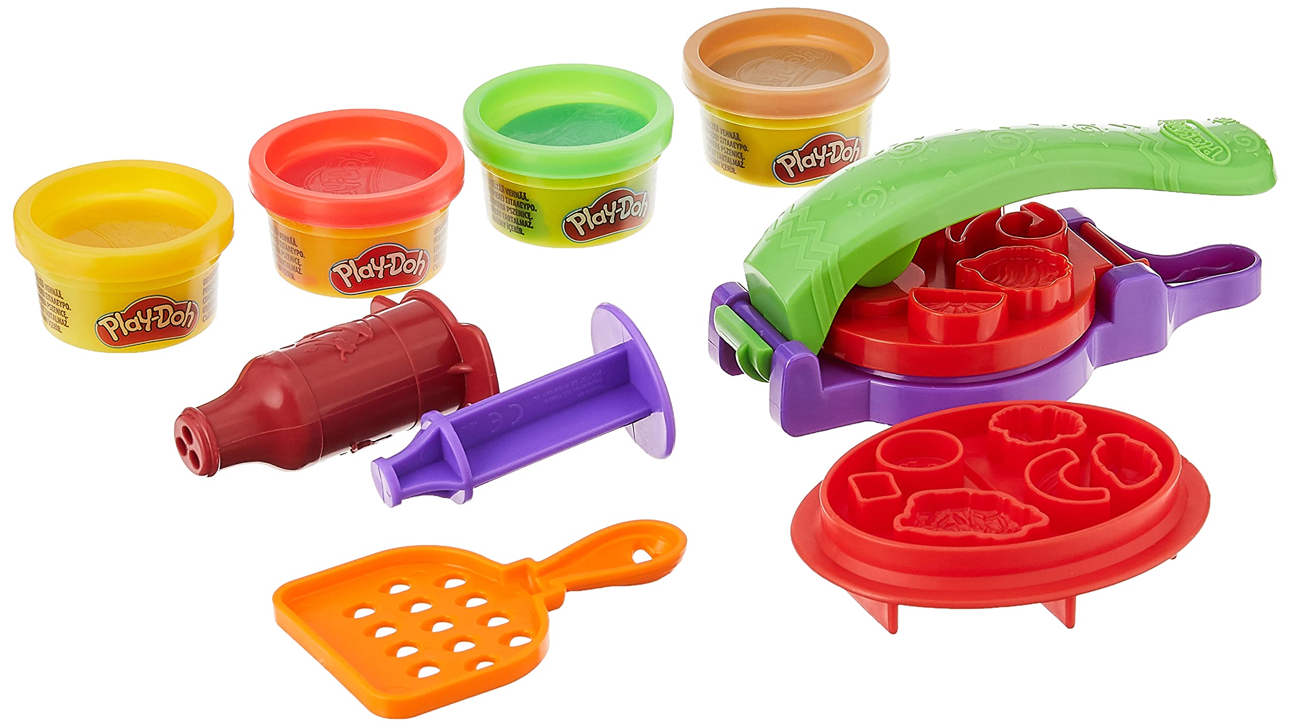 Play-Doh Kitchen Creations Taco, Play Food Set, Age: 3+, 4 Non-Toxic Colors