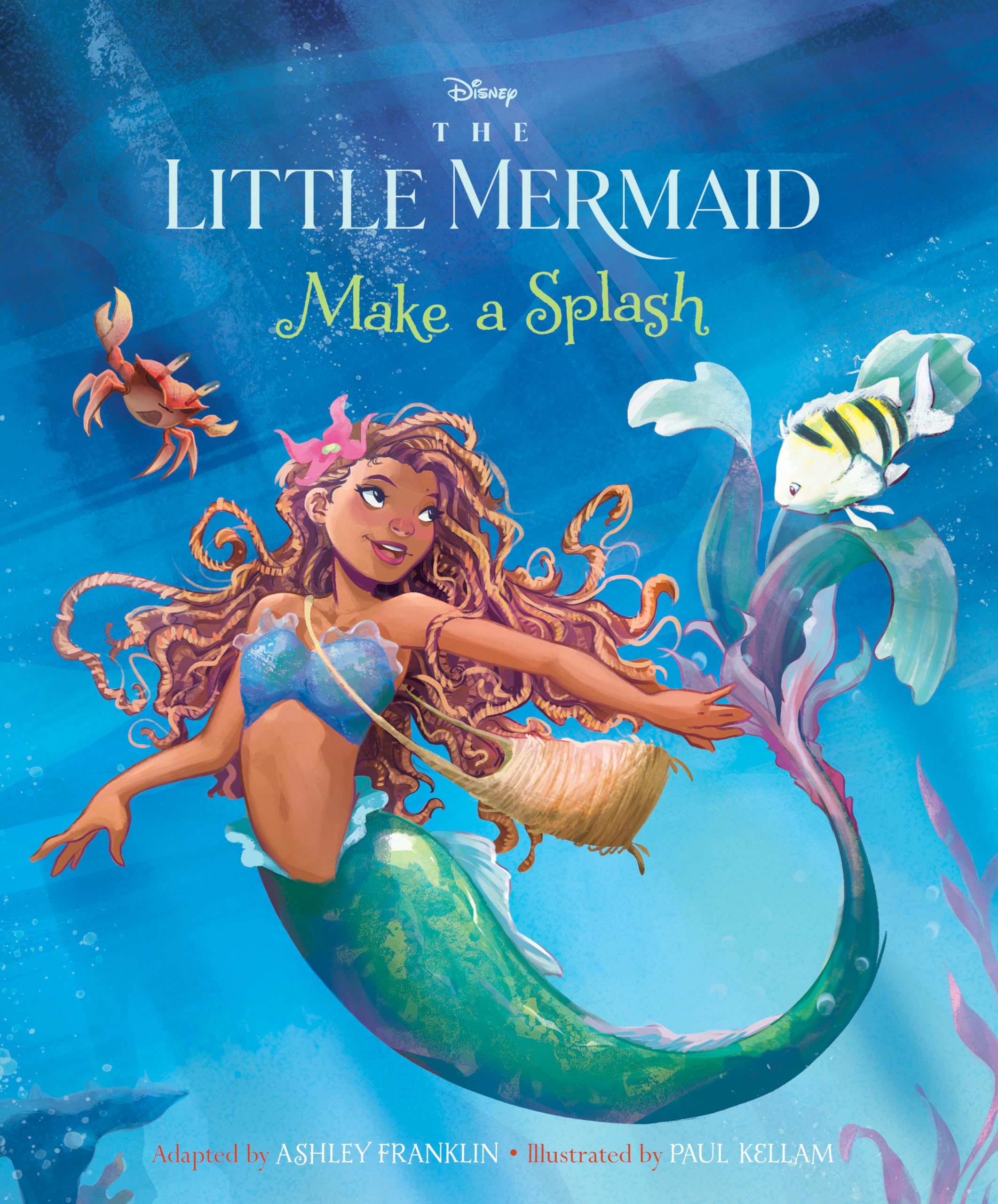 Disney The Little Mermaid: Make a Splash, Gift Books for Children, Big Book Hardcover, Age 3+