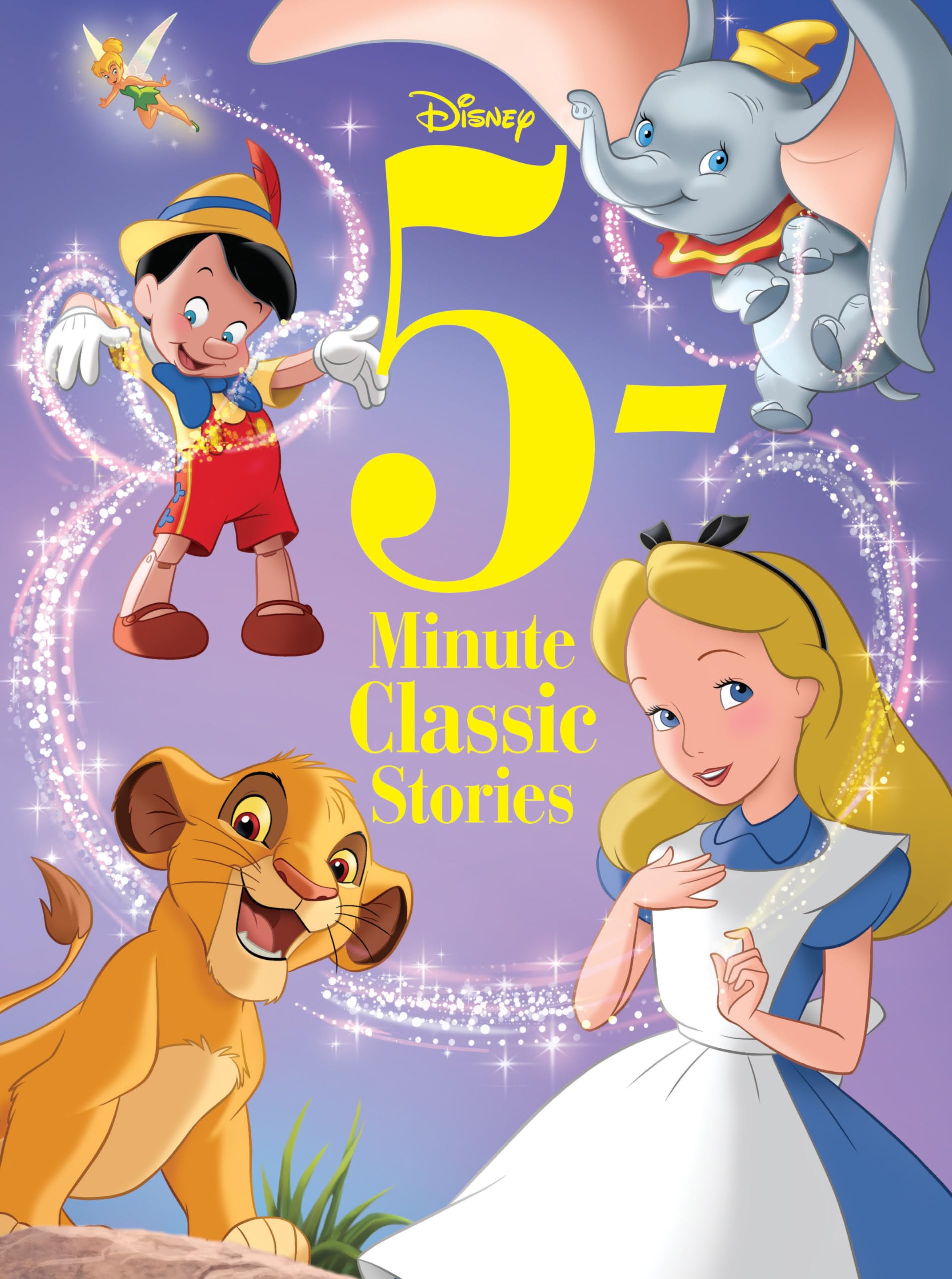 DISNEY: 5-minute Disney Classic Stories, Gift Books for Children, Big Book Hardcover, Age 3+