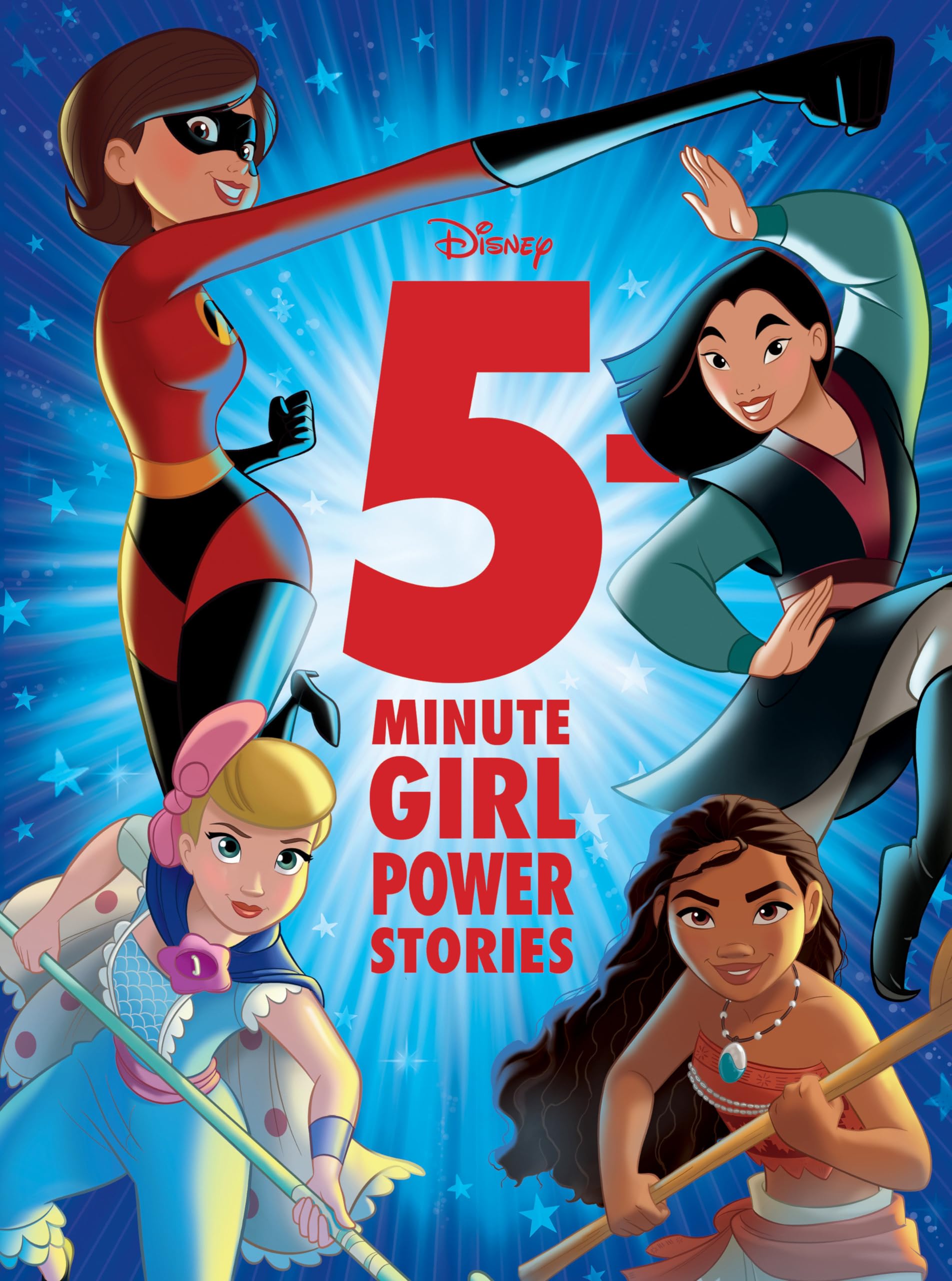 DISNEY: 5-Minute Girl Power Stories, Gift Books for Children, Big Book Hardcover, Age 3+