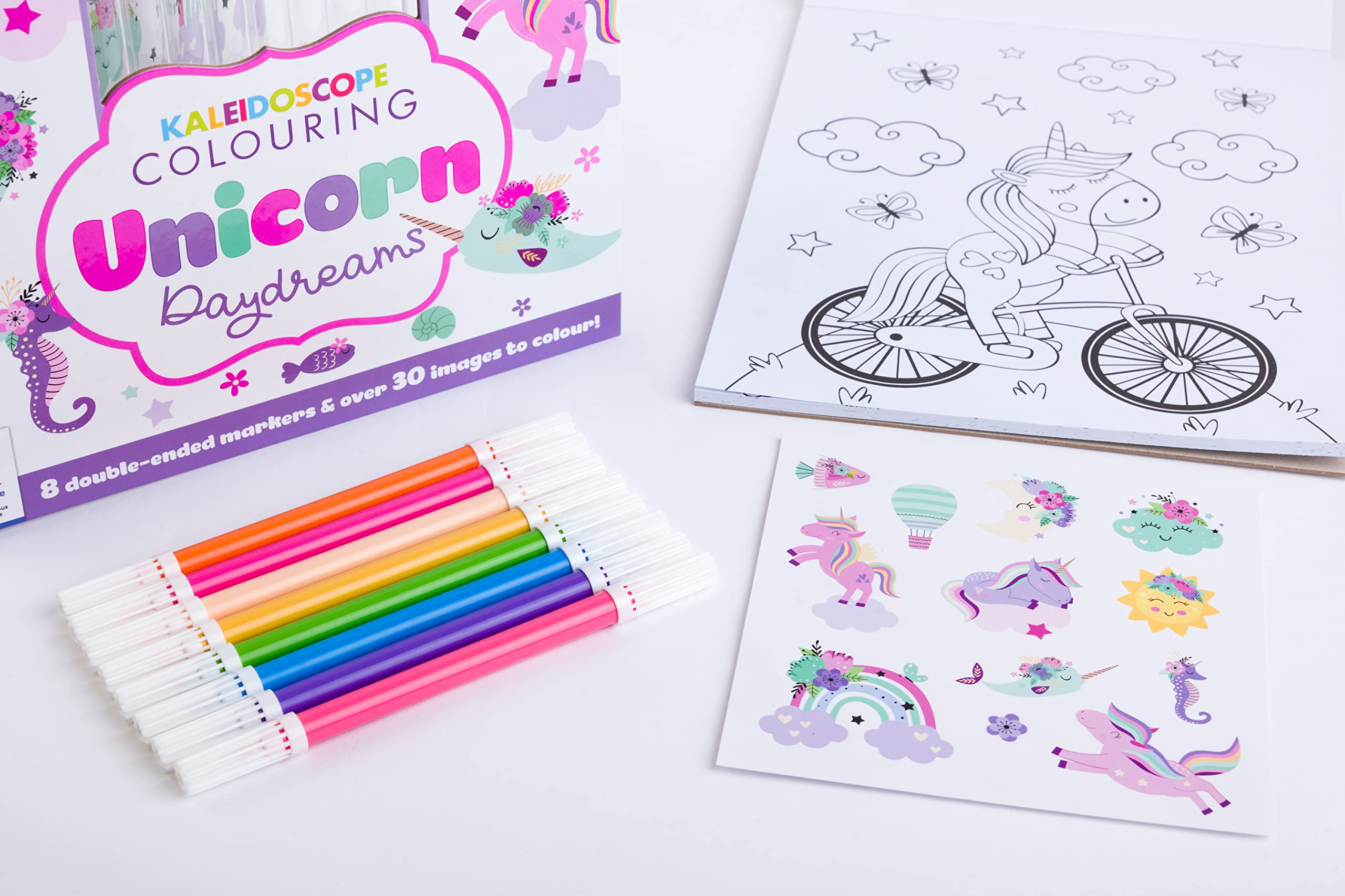 Curious Universe Kaleidoscope Colouring Kit: Unicorn Daydreams