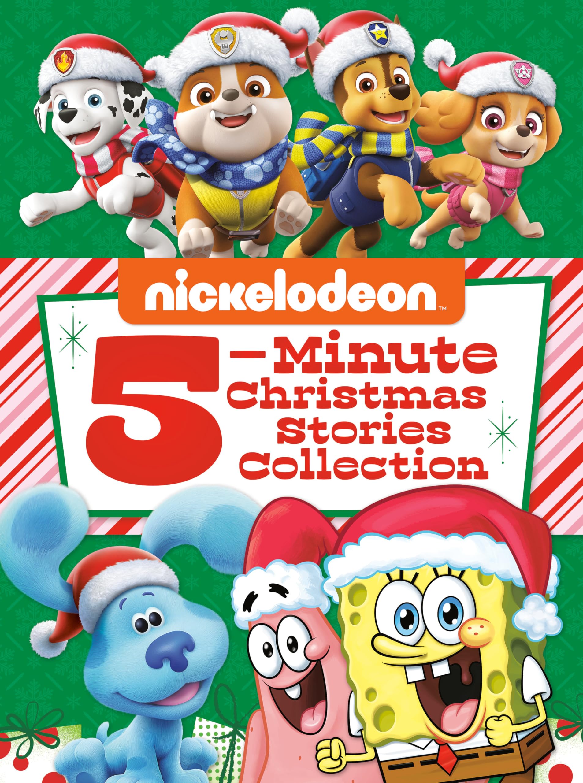 Nickelodeon: 5-Minute Christmas Stories, Gift Books for Children, Big Book Hardcover, Age 3+