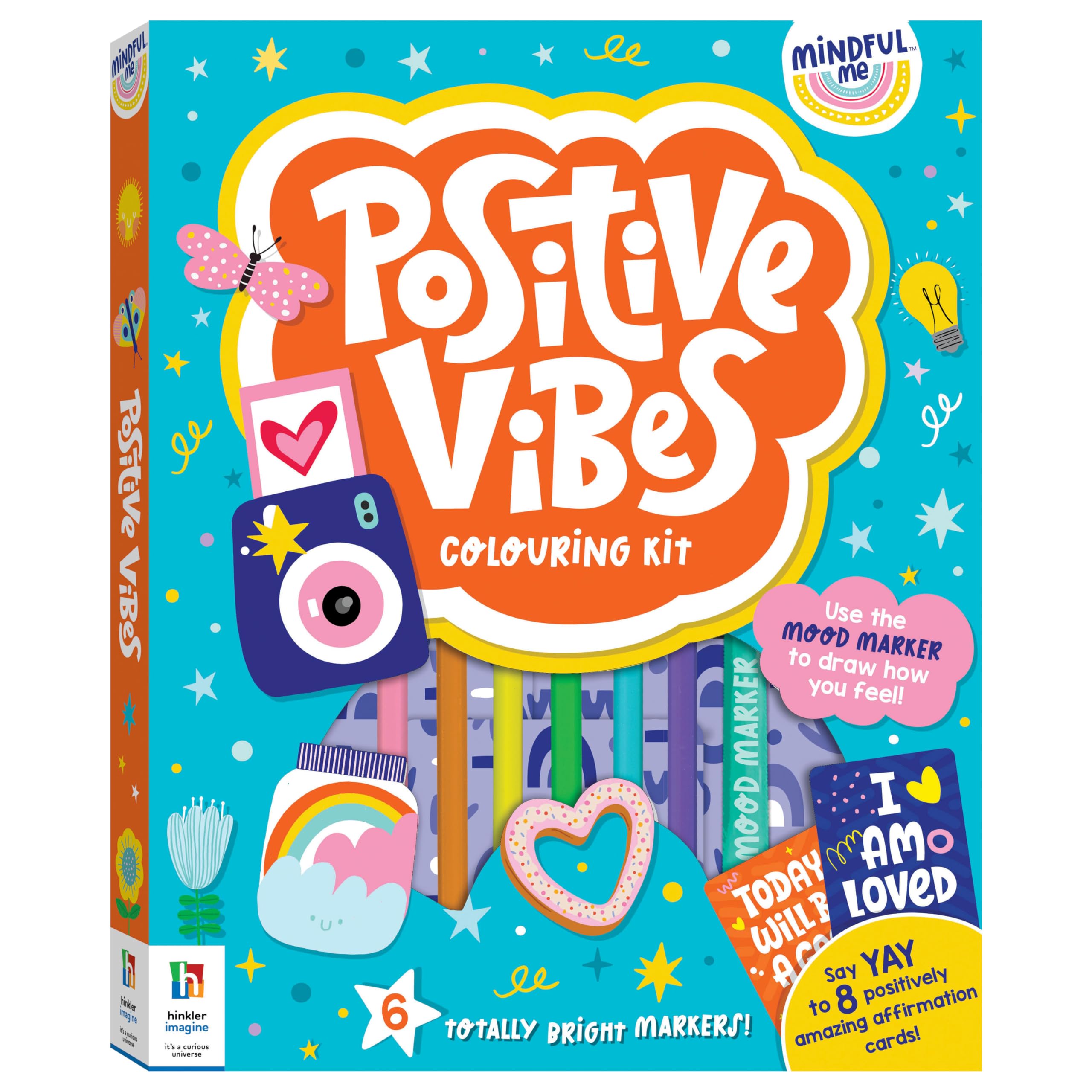 Hinkler Mindful Me Positive Vibes Colouring Kit