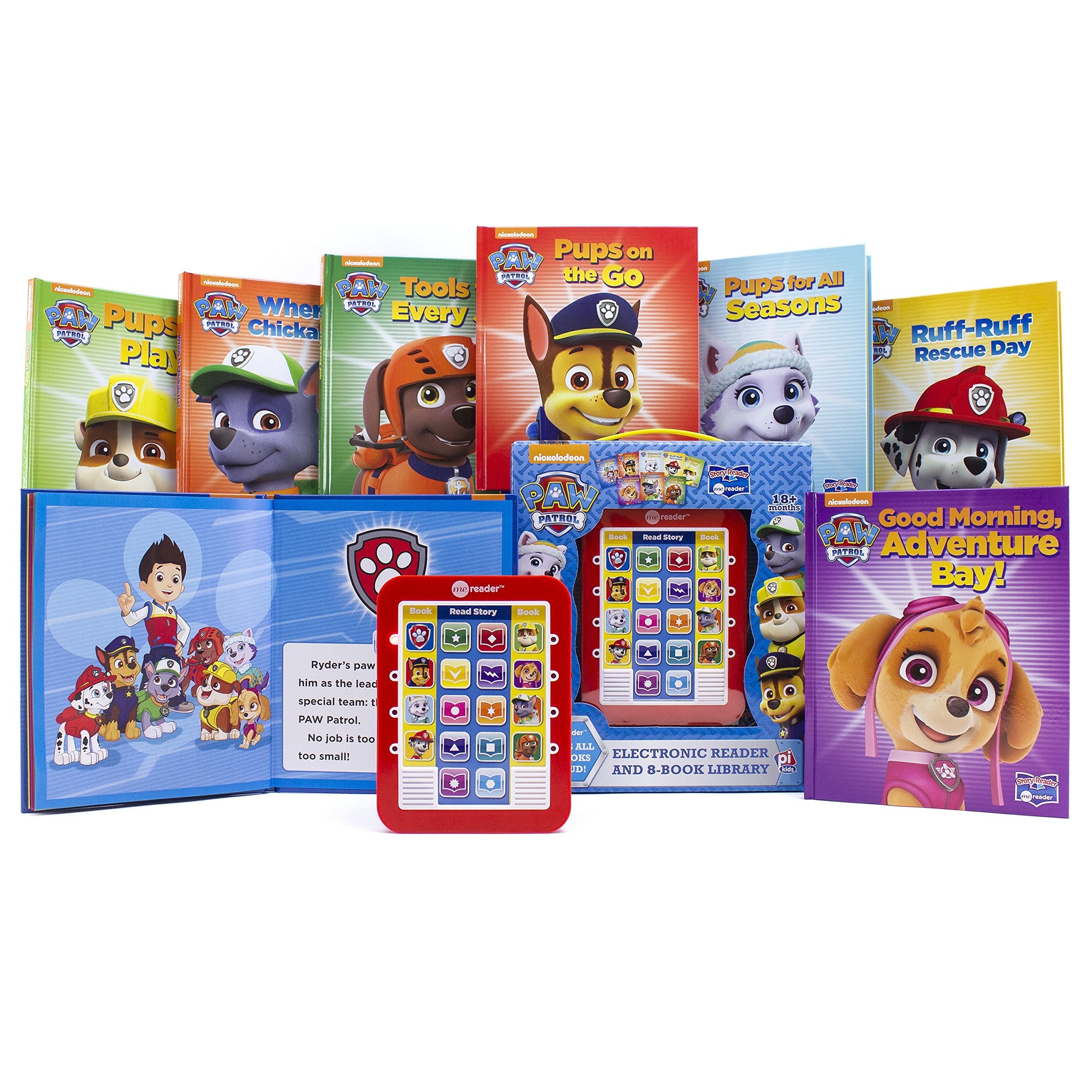 Nickelodeon PAW Patrol - 8 Book Library AND Electronic Reader, Story Reader, Age 18+ months