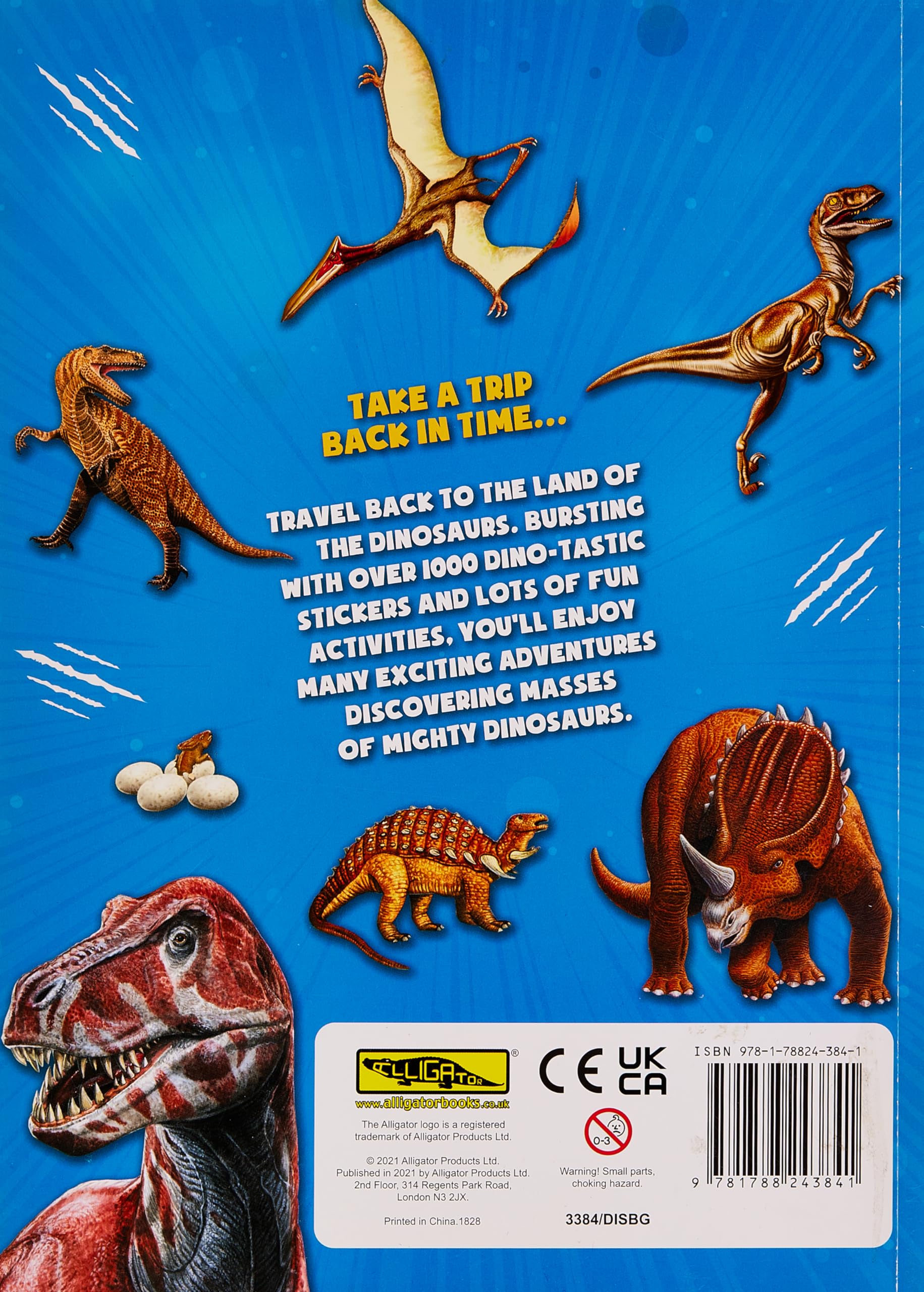 Alligator Dinosaur Sticker Burst Book