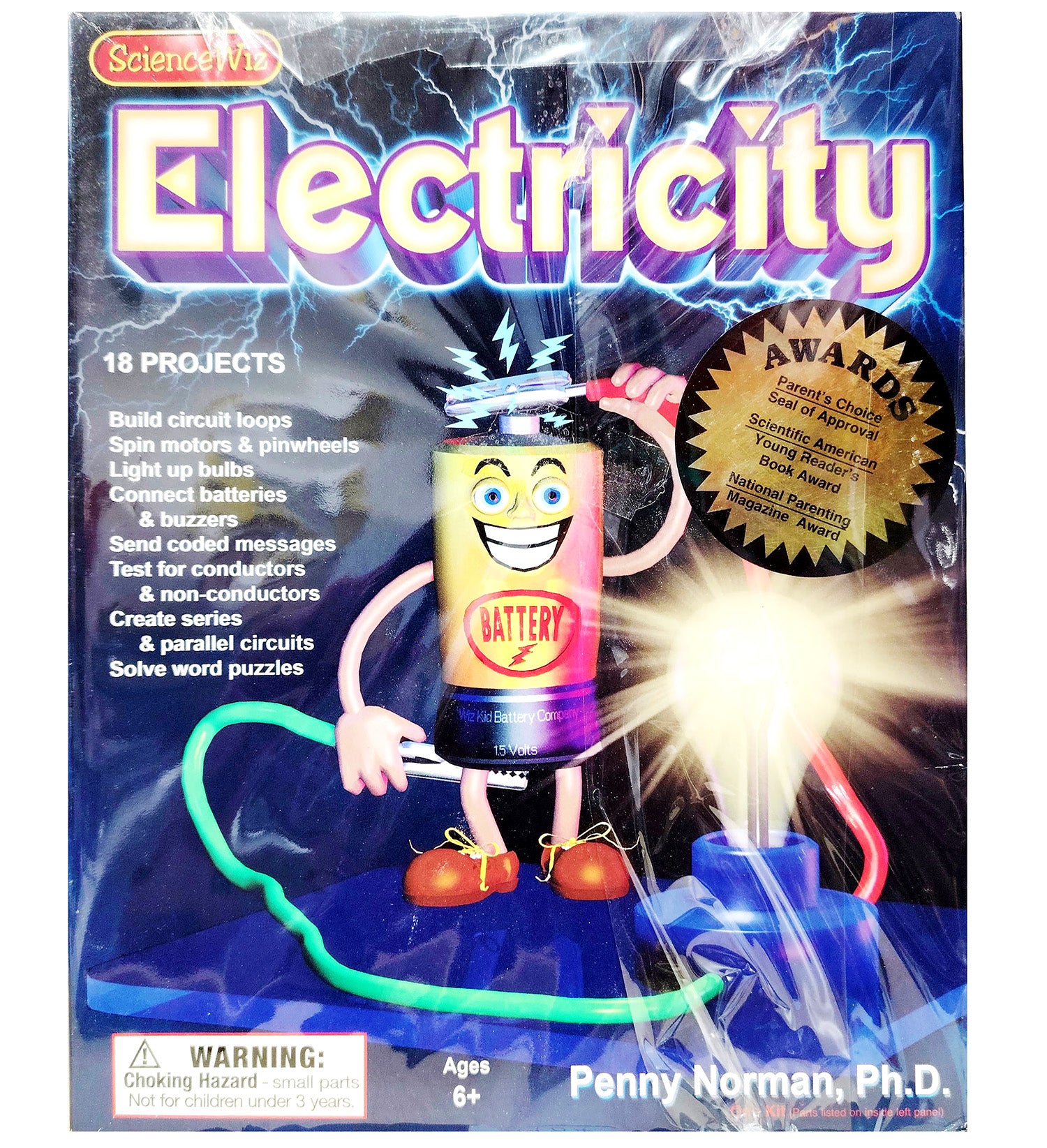 Science Wiz - Electricity Science kit, 18 Projects & Book Kit, Age 6+