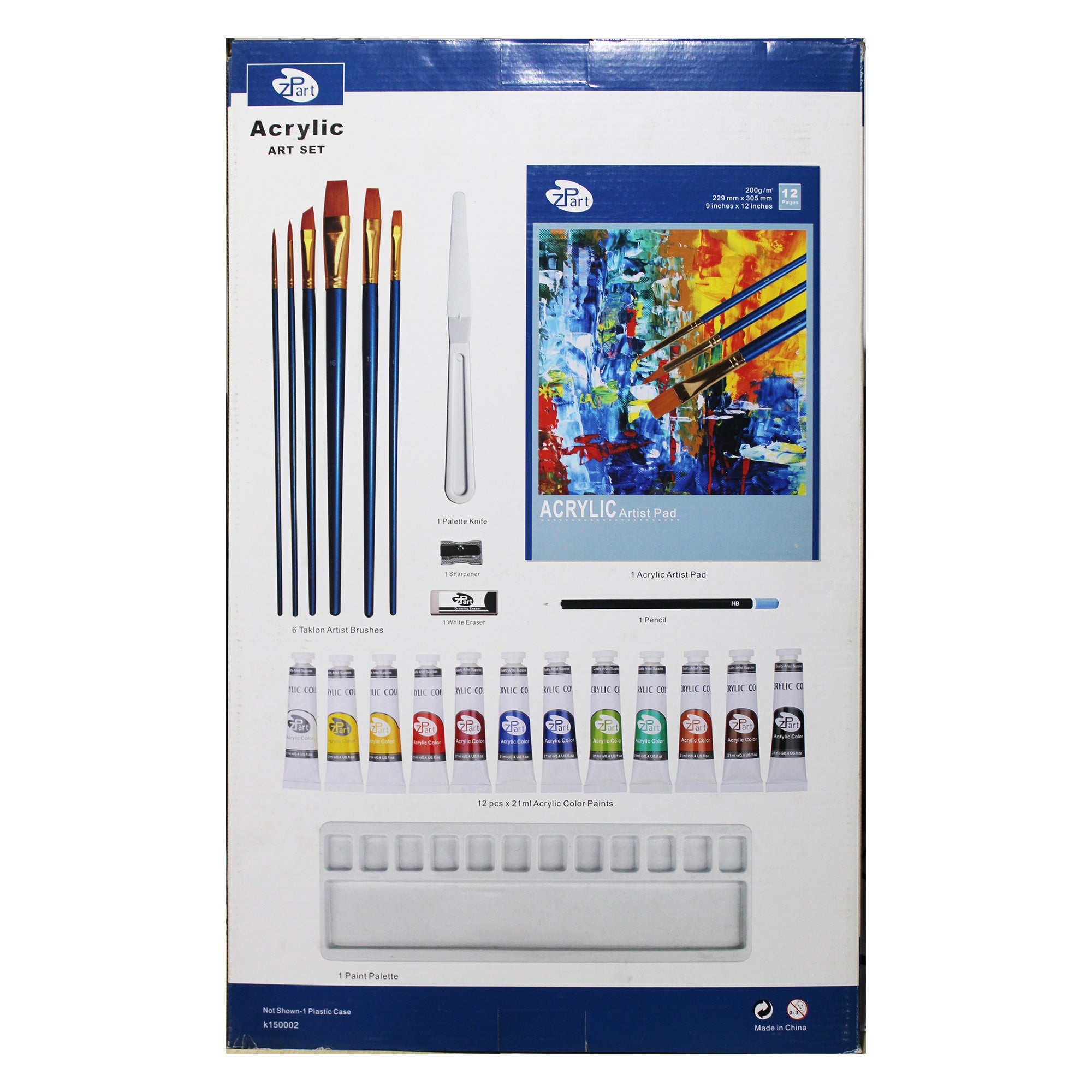 Zp Art Acrylic Art Set 25 Pieces Set, Age: 6+