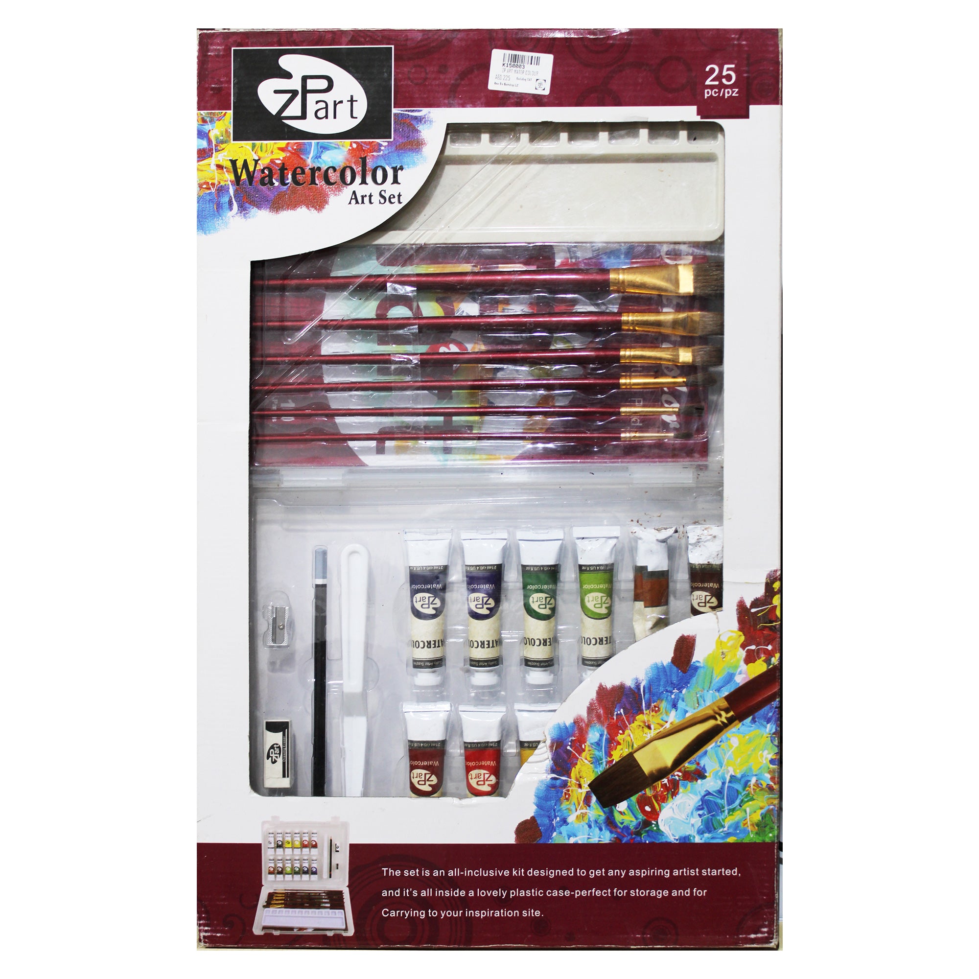 Zp Art Watercolor Art Set 25 Pieces Set, Age: 6+