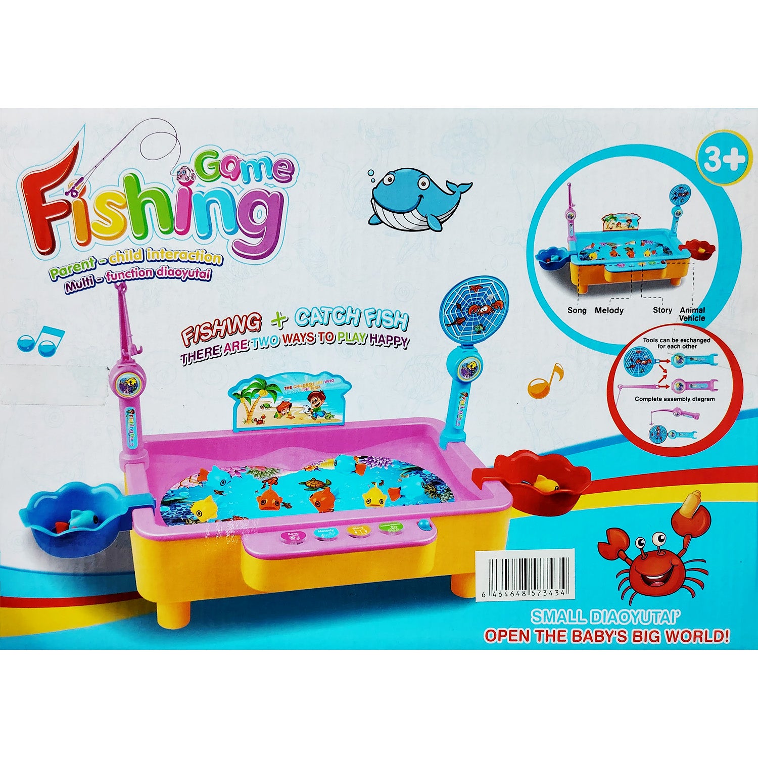 Fishing Game - Parent, child interaction, with song, melody, story and more, Age 3+