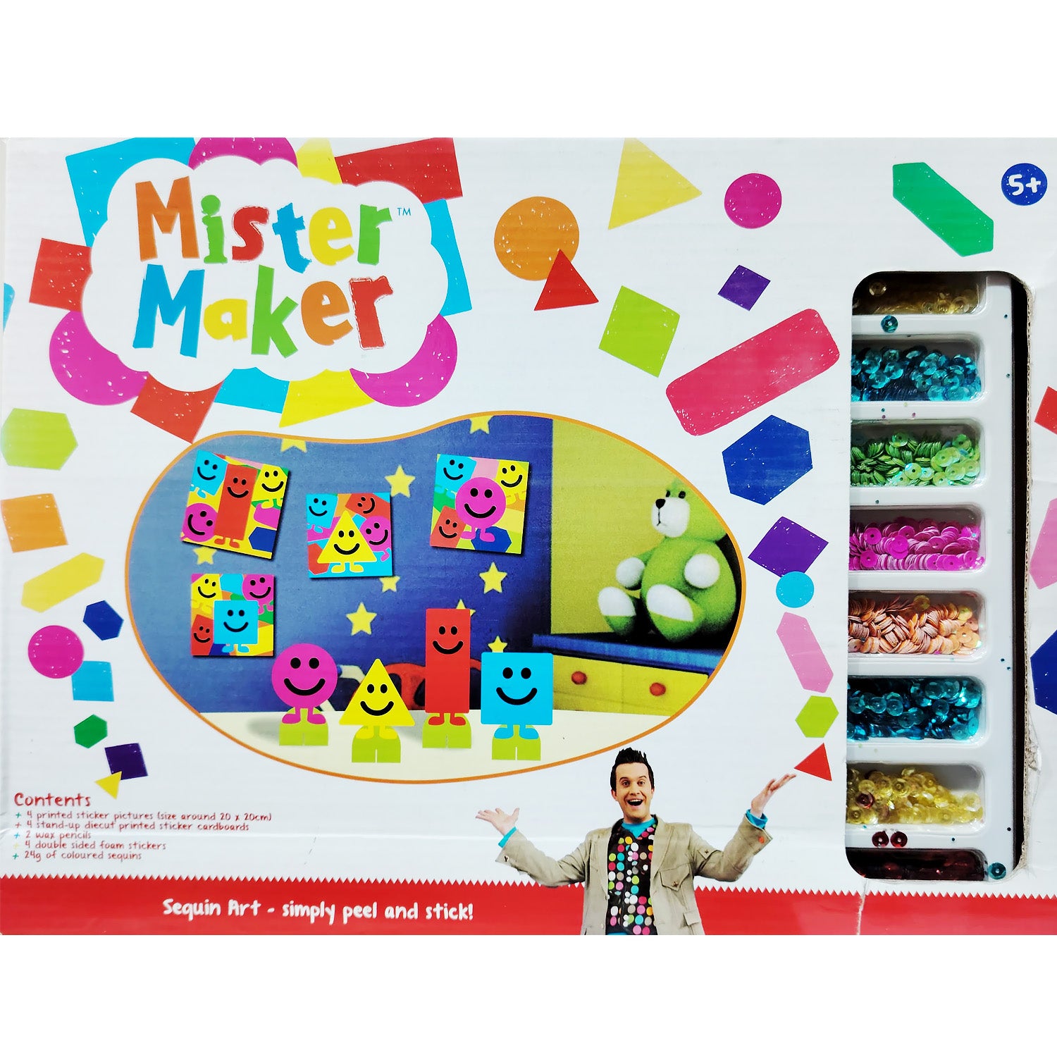 Mister Maker, Sequin Art - Simply peel and stick!