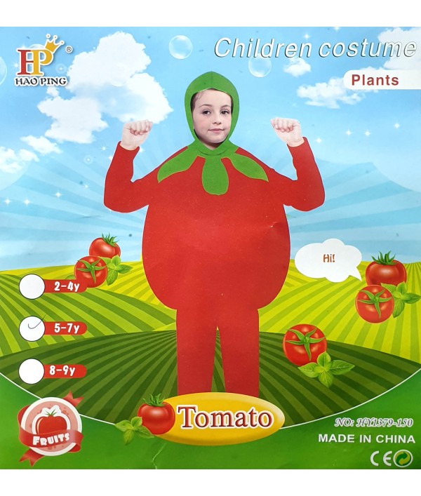 Tomato Costume for Children - Large 8-9 years